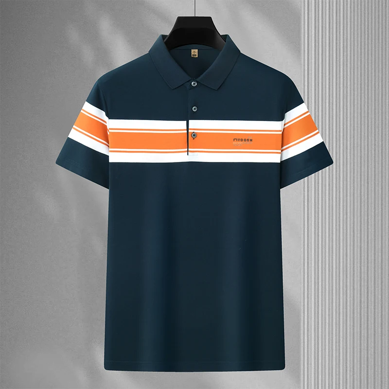 Summer Polo Shirt Men's 2024 New Business Casual Lapel Striped Short Sleeve Fashion Simple Classic T-shirt
Summer Polo Shirt Men's 2024 New Business Casual Lapel Striped Short Sleeve Fashion Simple Classic T-shirt