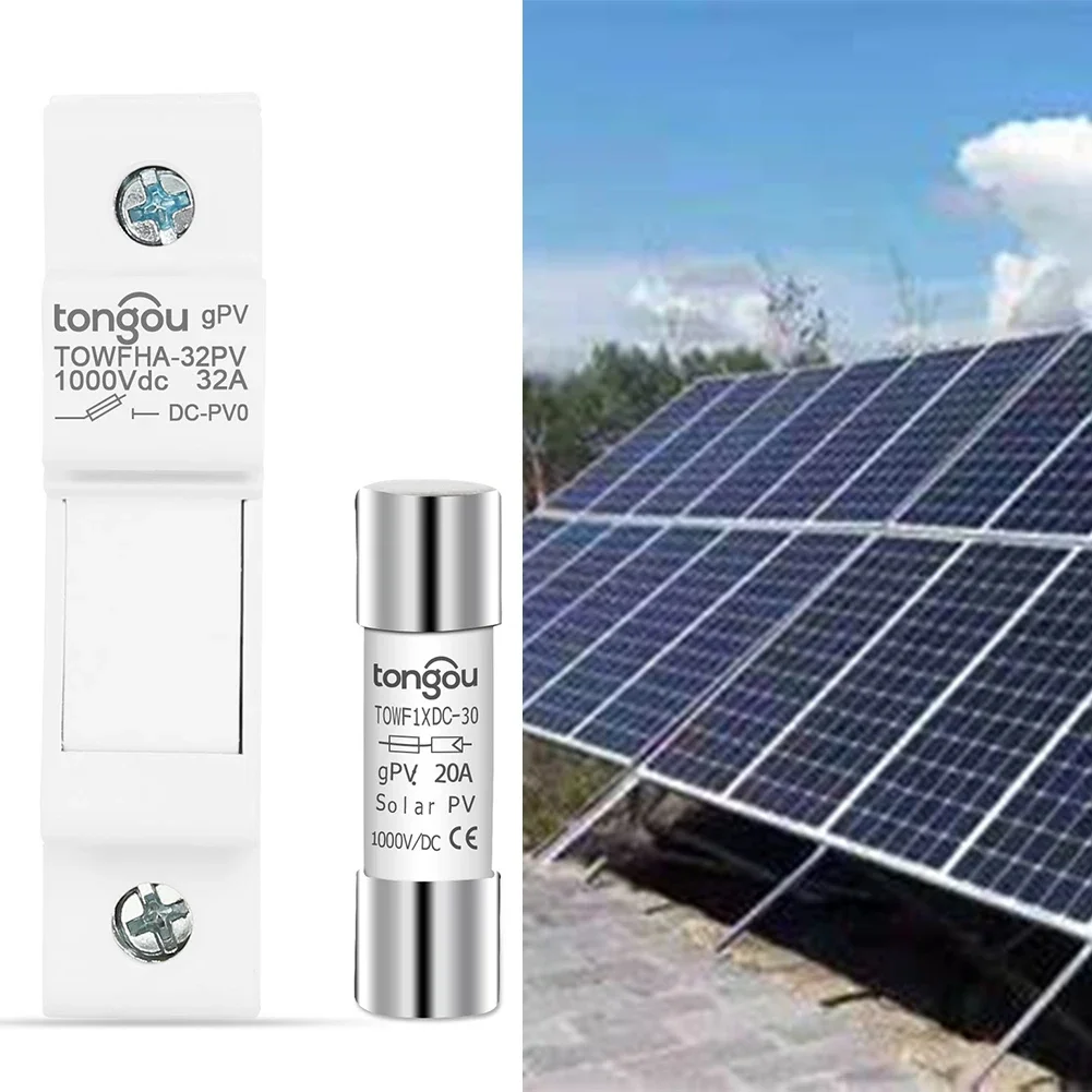 1 Set 10/15/20/25/30A 1000V Solar For PV Fuse With Fuse Holder For PV Protection High Temperature Resistant White Plastics
1 Set 10/15/20/25/30A 1000V Solar For PV Fuse With Fuse Holder For PV Protection High Temperature Resistant White Plastics