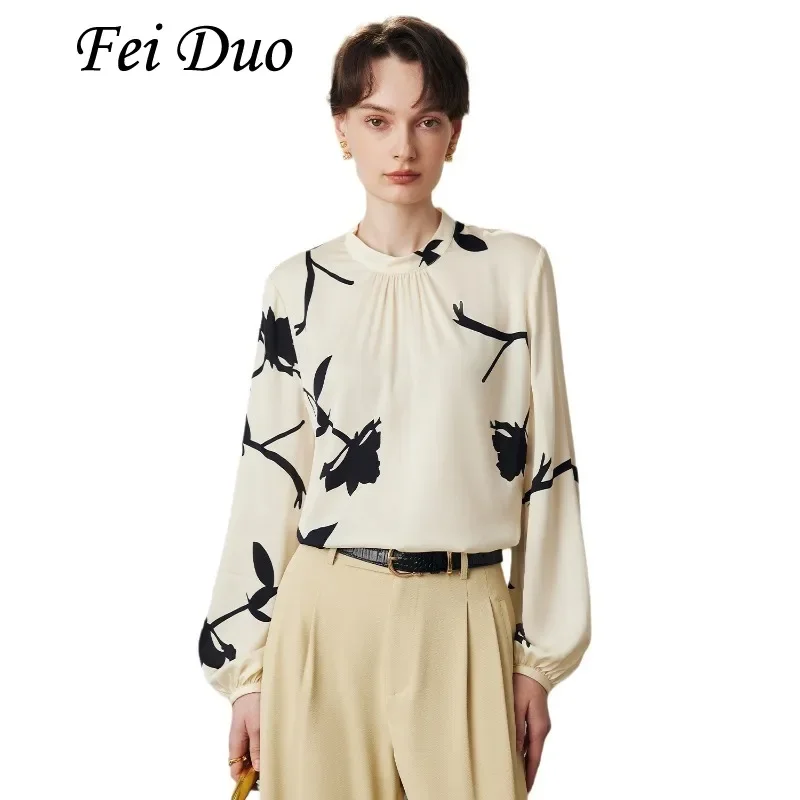2024 Women's Fashion Autumn New 90% Natural Mulberry Silk Elastic Satin Stand Collar Digital Print Commuter OL Workplace T-shirt
2024 Women's Fashion Autumn New 90% Natural Mulberry Silk Elastic Satin Stand Collar Digital Print Commuter OL Workplace T-shirt