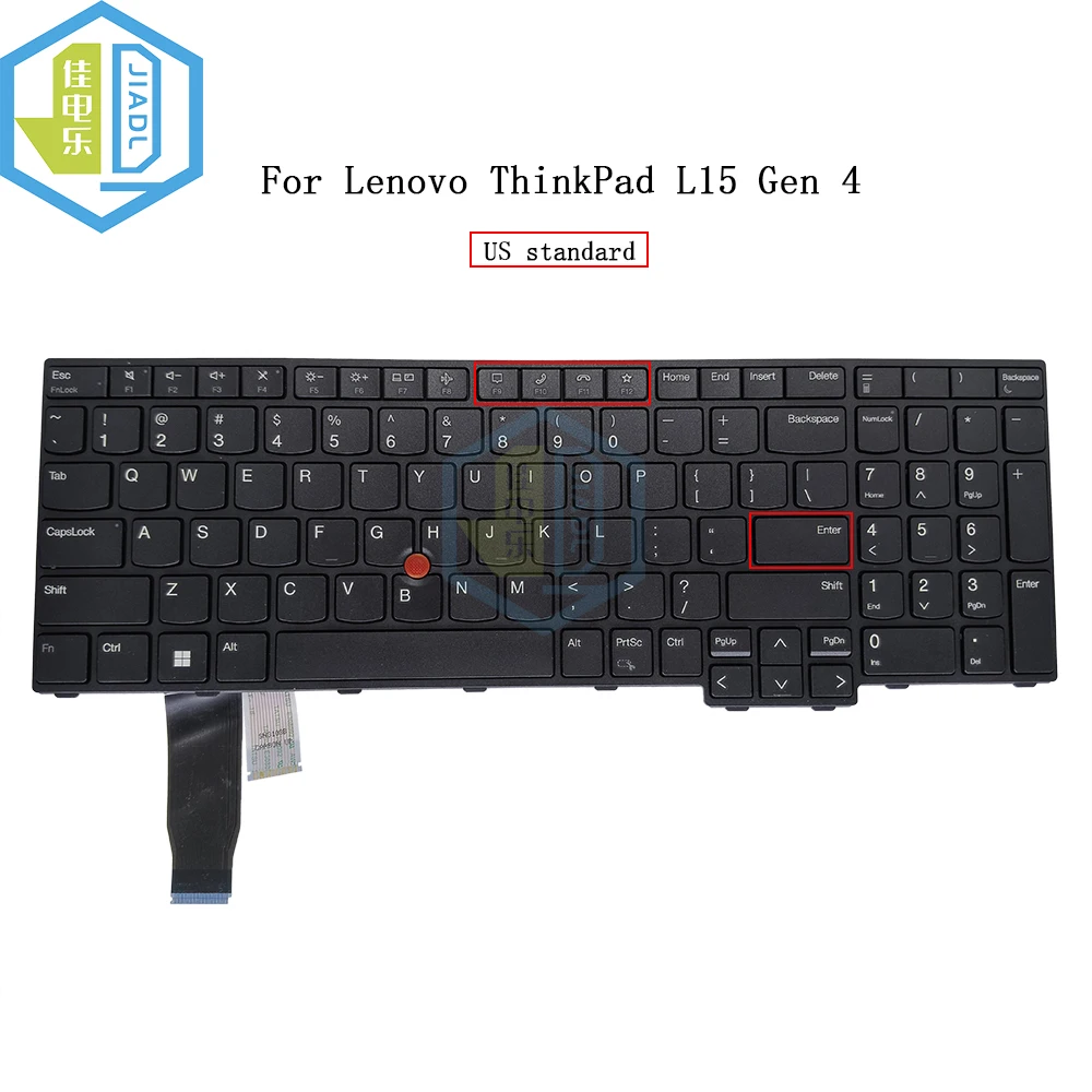 US Backlight Keyboard For Lenovo ThinkPad L15 Gen 4 21H3/21H4 21H8/21H7 English Notebook Light Trackpoint Keyboards Black Frame
US Backlight Keyboard For Lenovo ThinkPad L15 Gen 4 21H3/21H4 21H8/21H7 English Notebook Light Trackpoint Keyboards Black Frame