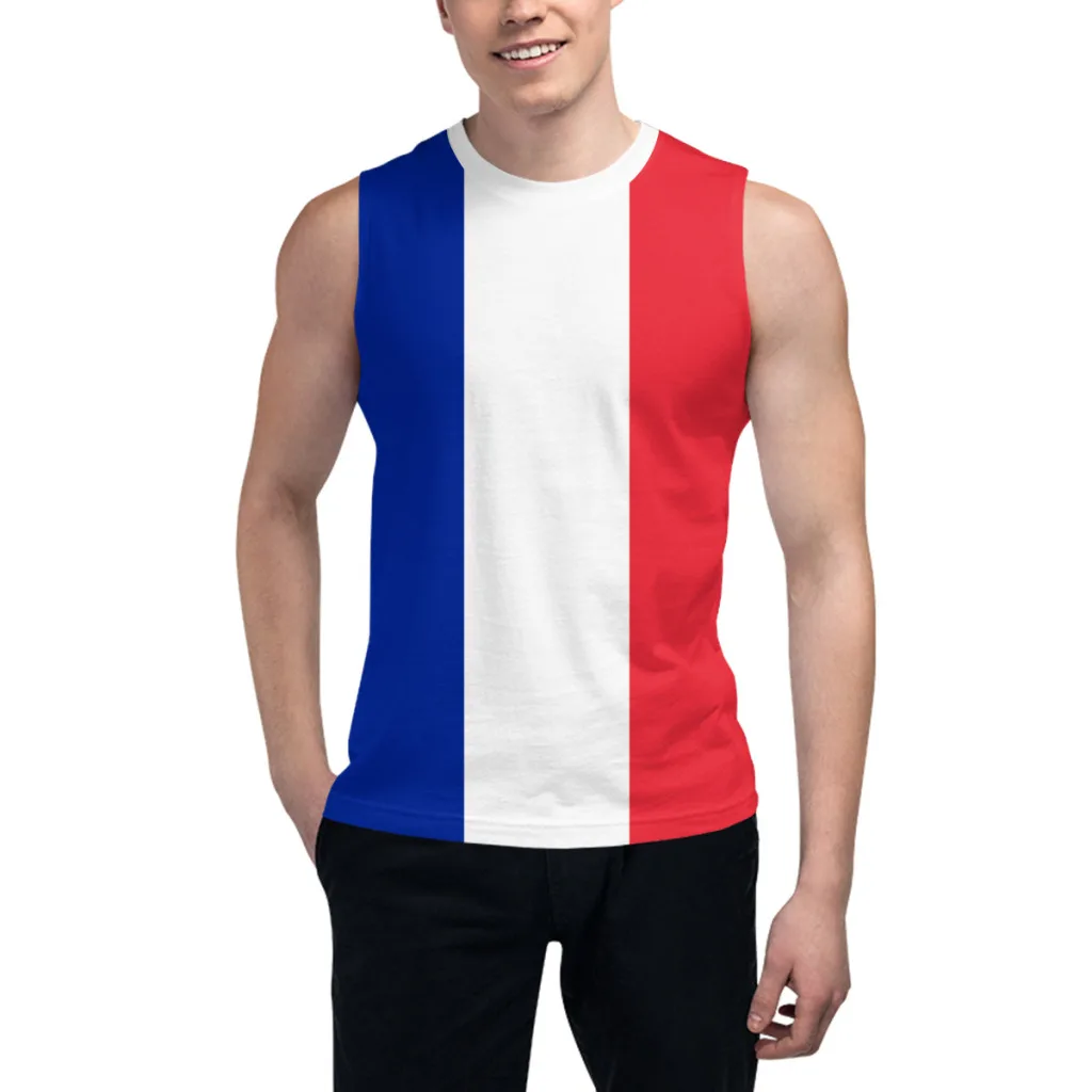 Sleeveless T-shirt France Flag 3D Men's Boys Tshirt Gyms Tank Tops Fitness Joggers Basketball Training Vest
Sleeveless T-shirt France Flag 3D Men's Boys Tshirt Gyms Tank Tops Fitness Joggers Basketball Training Vest