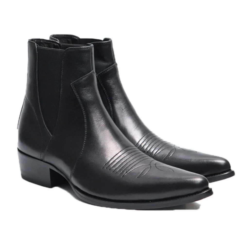 Brand Men's Boots Fashion Chelsea Boot Luxury Leather Botas Black Classic Business Dress Boots Casual Ankle Boots for Men Botas
Brand Men's Boots Fashion Chelsea Boot Luxury Leather Botas Black Classic Business Dress Boots Casual Ankle Boots for Men Botas