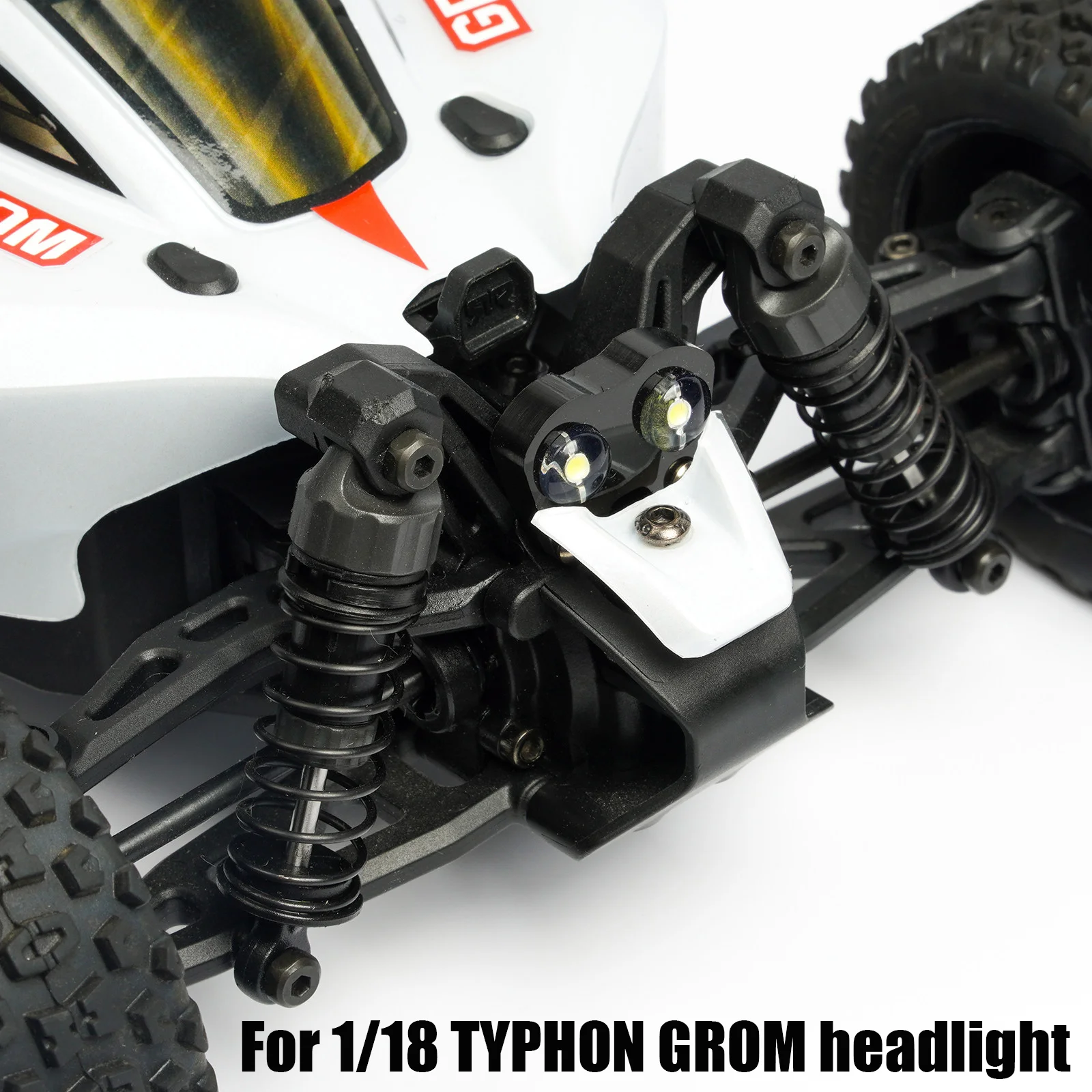 LED Headlight for 1/18 ARRMA RC TYPHON GROM MEGA 4X4 Small Scale Buggy Car RC Car
LED Headlight for 1/18 ARRMA RC TYPHON GROM MEGA 4X4 Small Scale Buggy Car RC Car