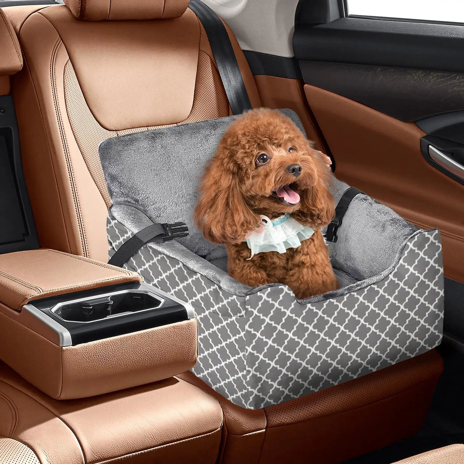 Dog Car Booster Seat For Small Medium Pets With Plush Cushion And Washable Cover
Dog Car Booster Seat For Small Medium Pets With Plush Cushion And Washable Cover