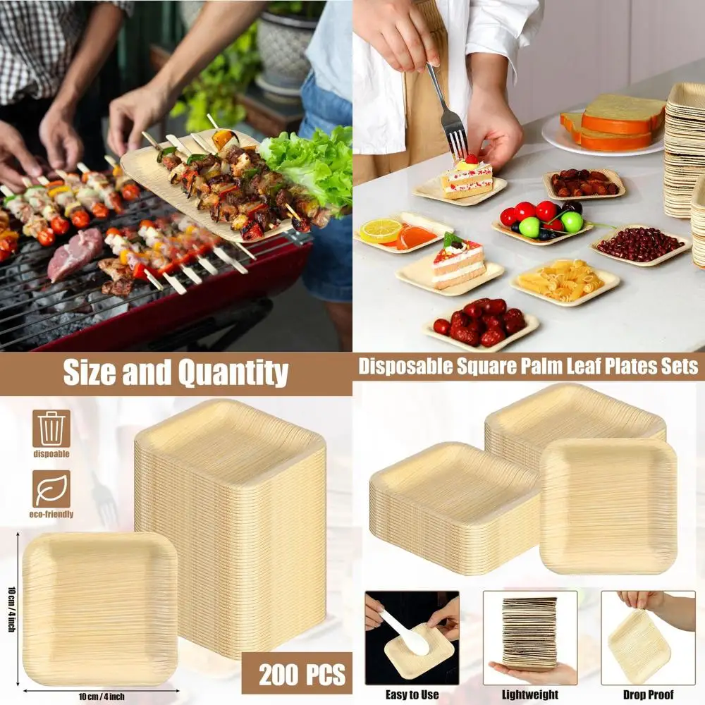 4-дюймовые рождественские бамбуковые тарелки с пальмовыми листьями, 200 шт., одноразовые квадратные десертные тарелки для вечеринок и свадеб
4-дюймовые рождественские бамбуковые тарелки с пальмовыми листьями, 200 шт., одноразовые квадратные десертные тарелки для вечеринок и свадеб