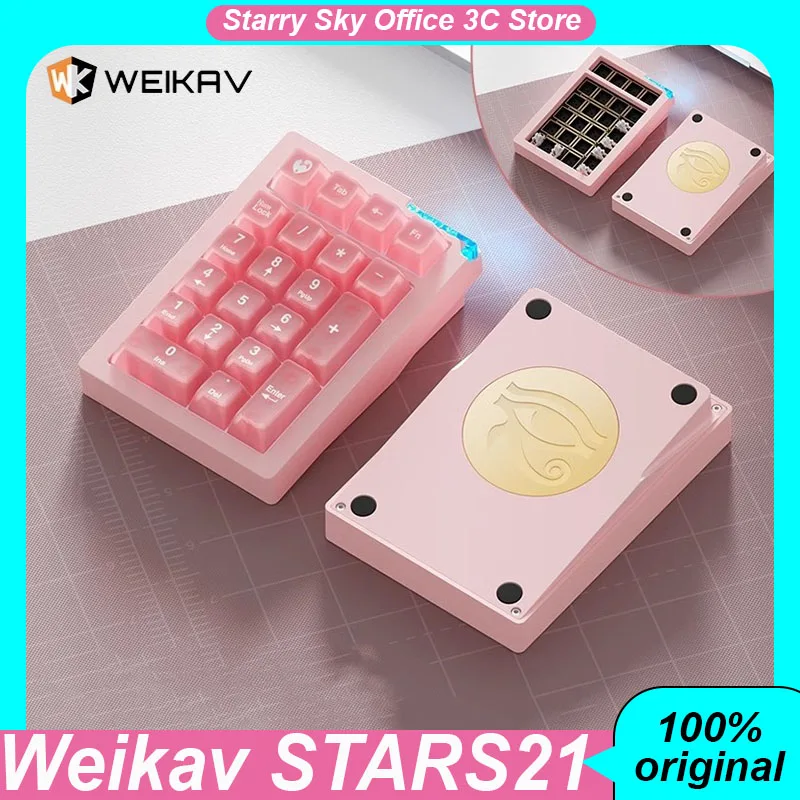 Weikav STARS21 Aluminum Alloy Numeric Keypad Wireless Tri Mode Support Qmk Vla Hot Plug Rgb Customized Gaming Office Keyboard
Weikav STARS21 Aluminum Alloy Numeric Keypad Wireless Tri Mode Support Qmk Vla Hot Plug Rgb Customized Gaming Office Keyboard