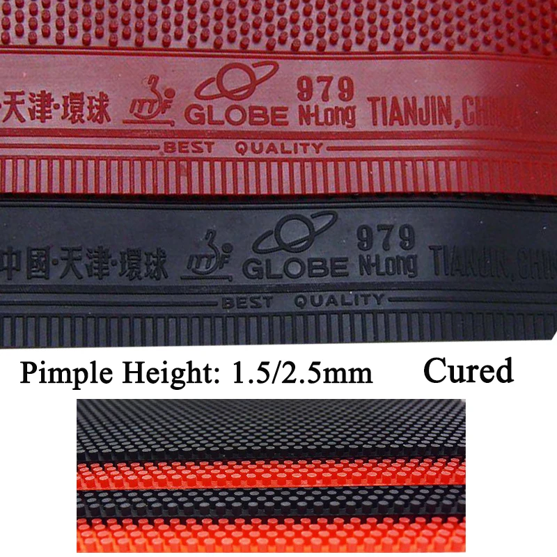 979 Table Tennis Rubber Small/Large Particles 1.5/2.5mm OX Long Pips Cured Weird Durable Ping Pong Rubber for Defensive Type
979 Table Tennis Rubber Small/Large Particles 1.5/2.5mm OX Long Pips Cured Weird Durable Ping Pong Rubber for Defensive Type