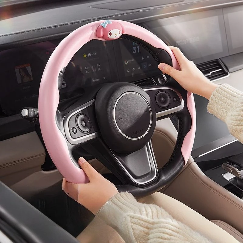 Sanrio Kuromi My Melody Car Steering Wheel Cover Summer Ultra Thin Leather Non-slip Sweat Absorbing Universal Auto Handle Cover
Sanrio Kuromi My Melody Car Steering Wheel Cover Summer Ultra Thin Leather Non-slip Sweat Absorbing Universal Auto Handle Cover