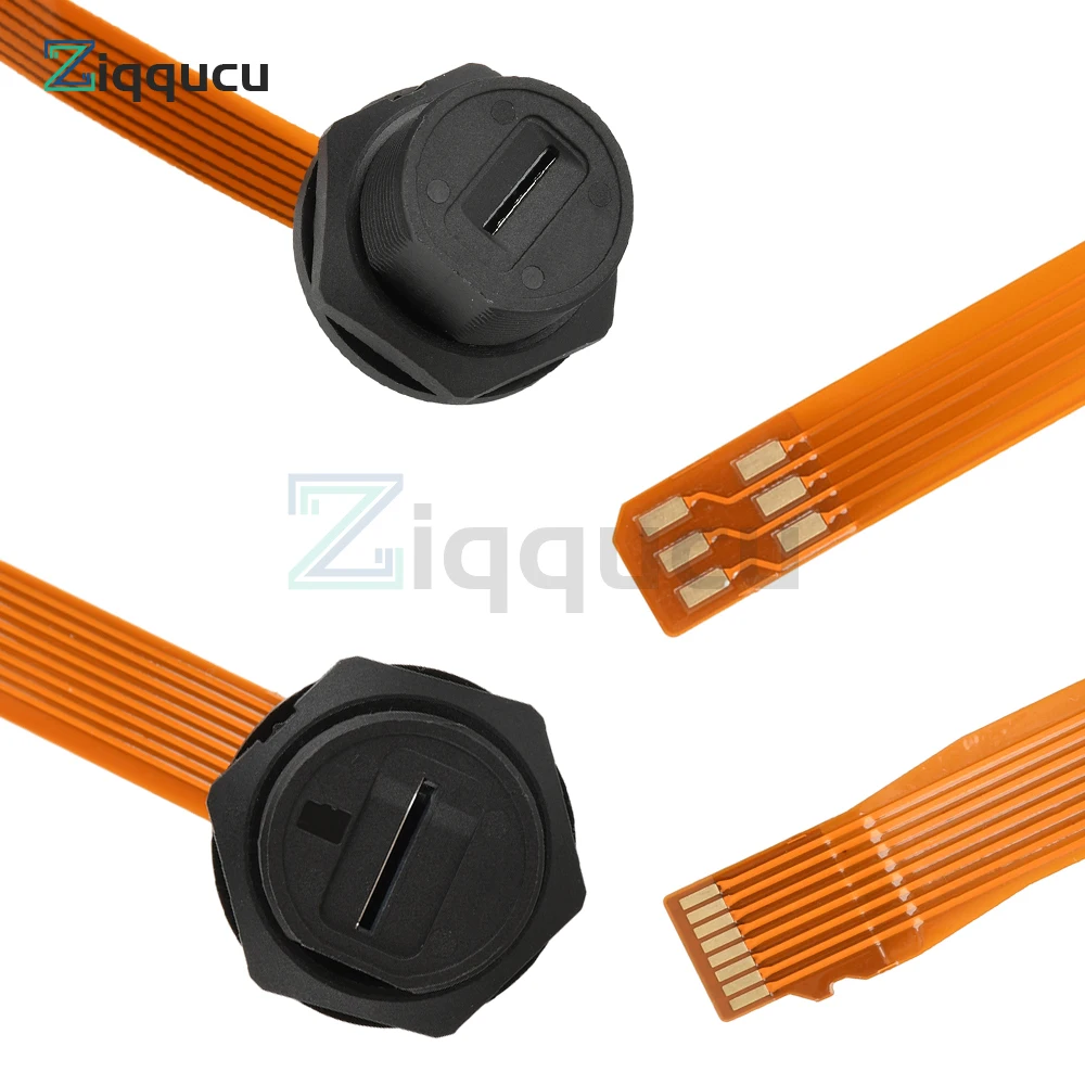 Waterproof Connector TF SIM Card Threaded Back Mount Female Solder Socket FPC Connector Waterproof IP67
Waterproof Connector TF SIM Card Threaded Back Mount Female Solder Socket FPC Connector Waterproof IP67