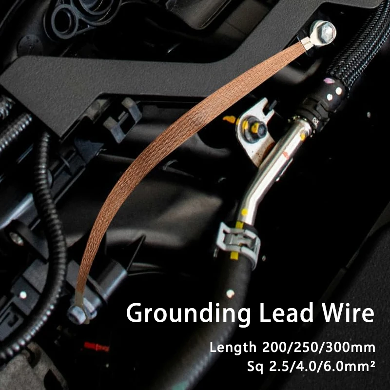 Bridge Grounding Wire Sq 2.5/4.0/6.0mm Copper Clad Aluminum Braid Hole 8mm for Electric Box Ground Connection Flexible Wires
Bridge Grounding Wire Sq 2.5/4.0/6.0mm Copper Clad Aluminum Braid Hole 8mm for Electric Box Ground Connection Flexible Wires