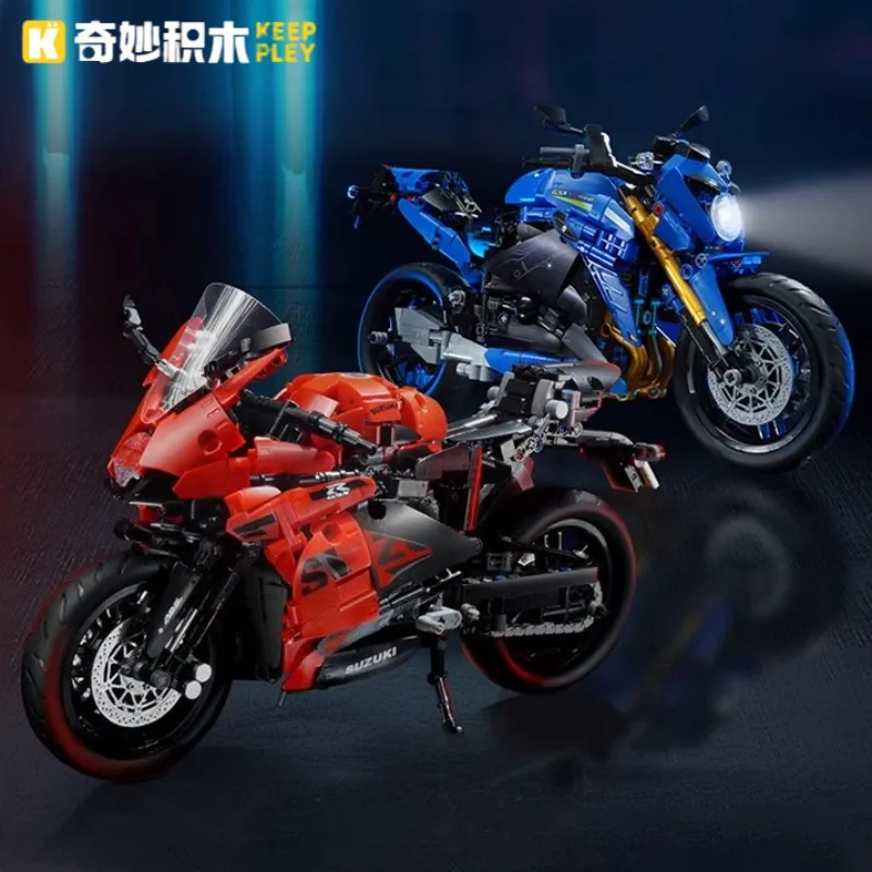 Keeppley Suzuki GSX-S1000R Assembly Motorcycle Building Blocks Toy Collectible Model Desktop Ornament Children's Holiday Gift
Keeppley Suzuki GSX-S1000R Assembly Motorcycle Building Blocks Toy Collectible Model Desktop Ornament Children's Holiday Gift