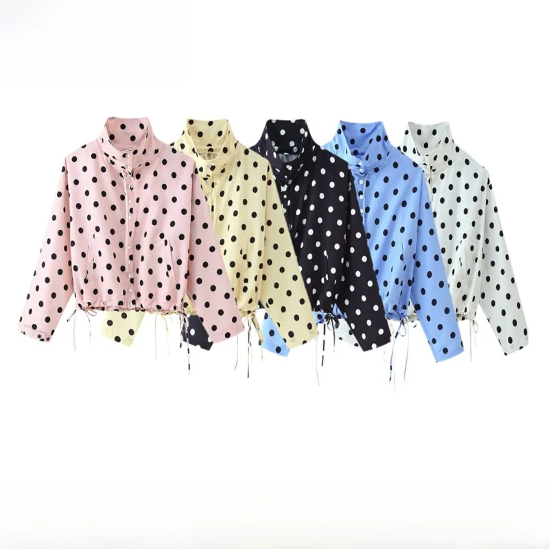Fashionable Polka Dot Outerwear for Women Elegant Versatile Autumn Winter Coat Loose Fit Drawstring Polyester Short Sleeve
Fashionable Polka Dot Outerwear for Women Elegant Versatile Autumn Winter Coat Loose Fit Drawstring Polyester Short Sleeve