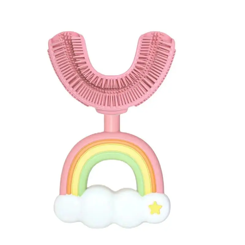 Cute Kids Toothbrushes Rainbow U-Shaped Silicone Toothbrushes Food Grade Cartoon Manual Toothbrush Deep Cleaning Toothbrush For
Cute Kids Toothbrushes Rainbow U-Shaped Silicone Toothbrushes Food Grade Cartoon Manual Toothbrush Deep Cleaning Toothbrush For
