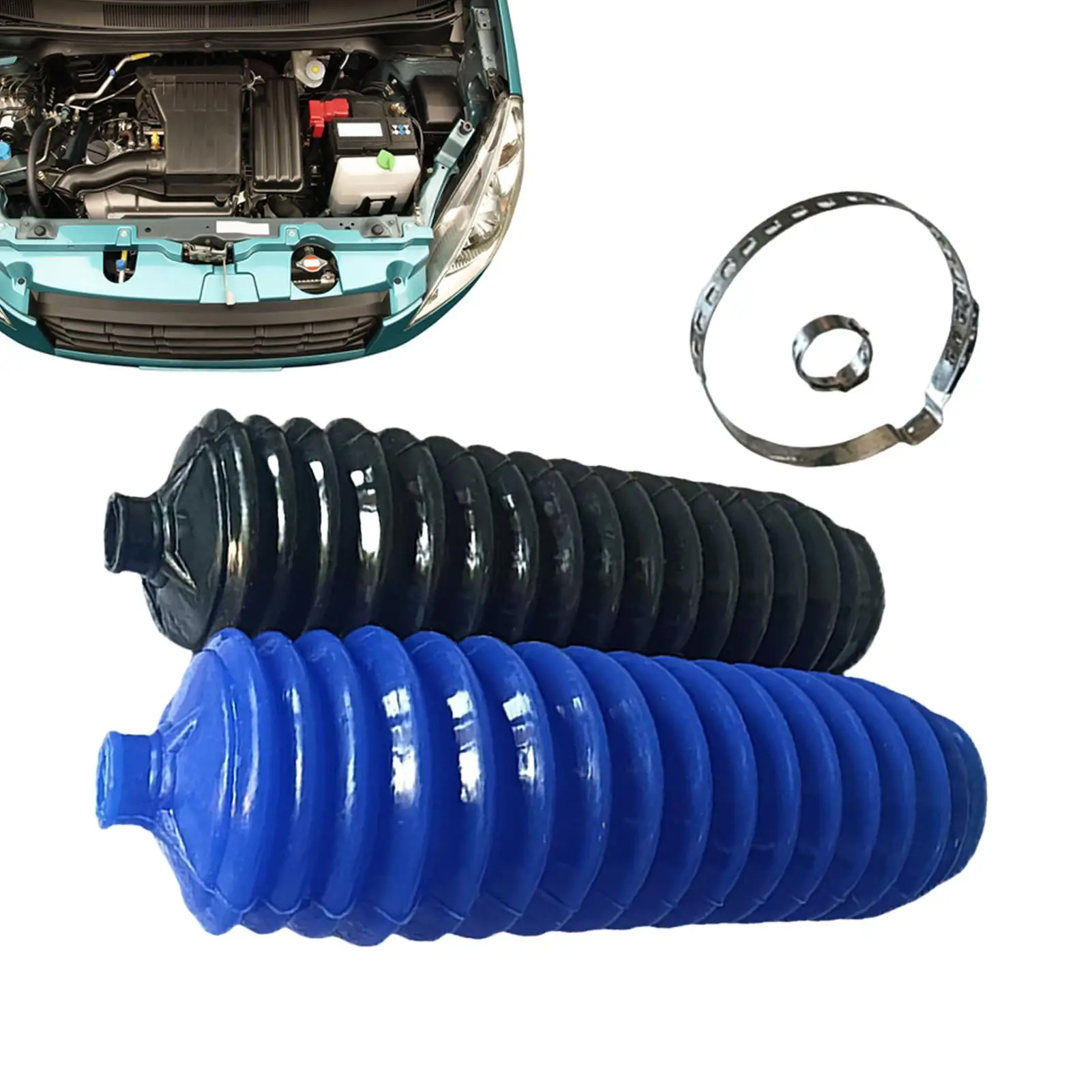 Universal Silicone Rack Steering Boot Pinions Shock Absorber Bellows Boots Kit With Clamps Car Silicone Maintenance Tool
Universal Silicone Rack Steering Boot Pinions Shock Absorber Bellows Boots Kit With Clamps Car Silicone Maintenance Tool