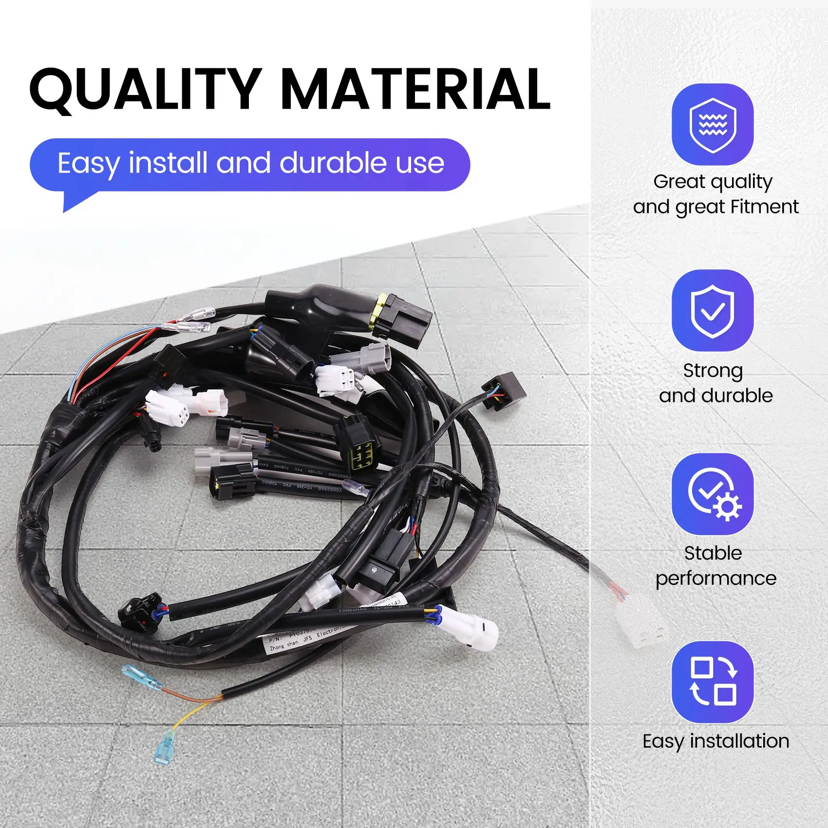 Highly Recommended 5TG-82590-00-00 ATV Main Electrical Wire Harness For YFZ450 2004 2005
Highly Recommended 5TG-82590-00-00 ATV Main Electrical Wire Harness For YFZ450 2004 2005
