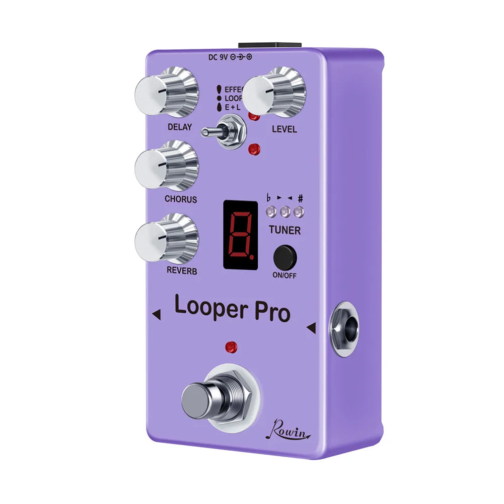 Педаль для гитары Looper, педаль для эффектов Looper, цифровая педаль для эффектов ROWIN Looper Pro с задержкой хора Looper, высокое качество
Педаль для гитары Looper, педаль для эффектов Looper, цифровая педаль для эффектов ROWIN Looper Pro с задержкой хора Looper, высокое качество