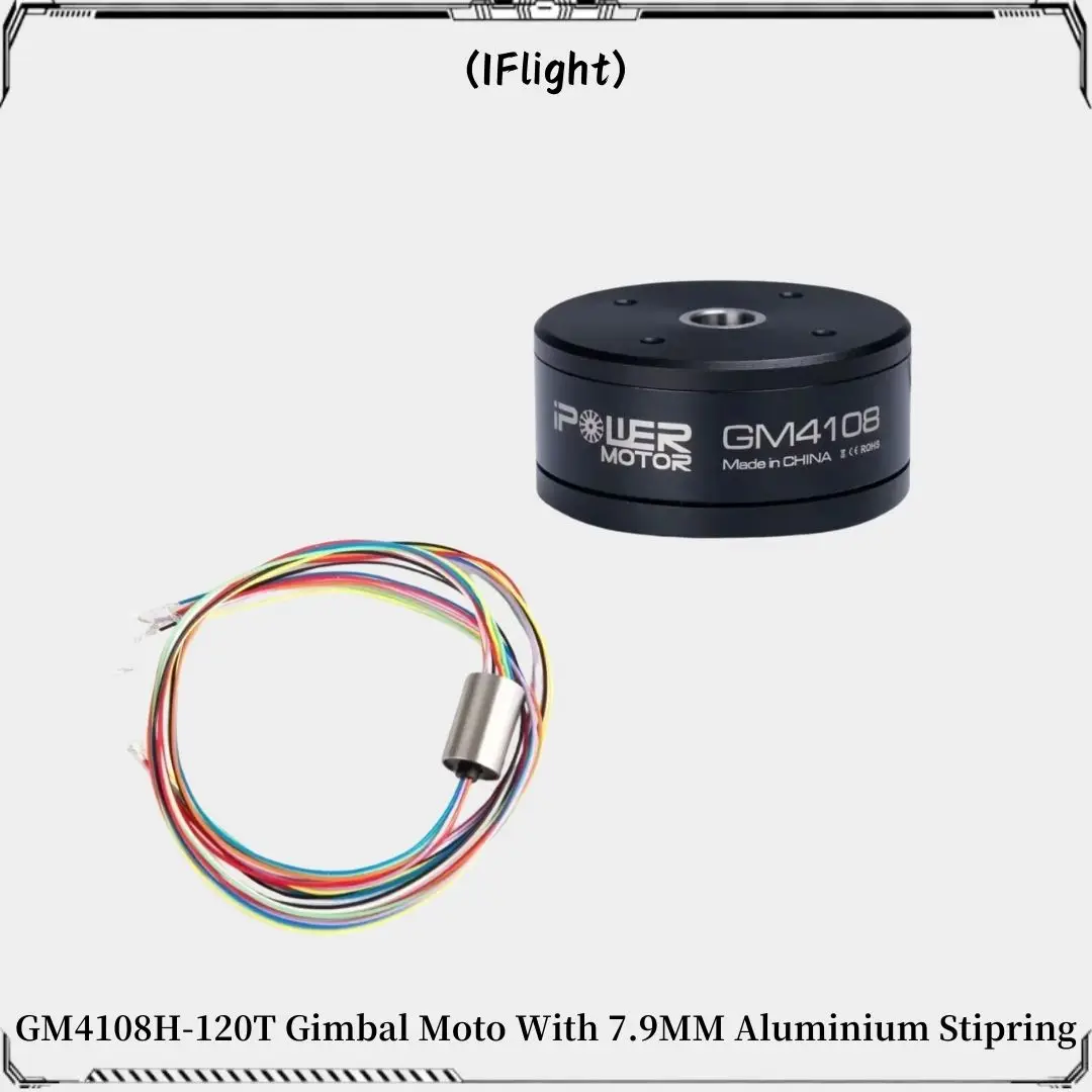 iFlight iPower Motor GM4108H-120T GM4108 4108 Бесщеточный карданный двигатель с полым валом 8 мм / алюминиевая скользящая пружина 7,9 мм
iFlight iPower Motor GM4108H-120T GM4108 4108 Бесщеточный карданный двигатель с полым валом 8 мм / алюминиевая скользящая пружина 7,9 мм
