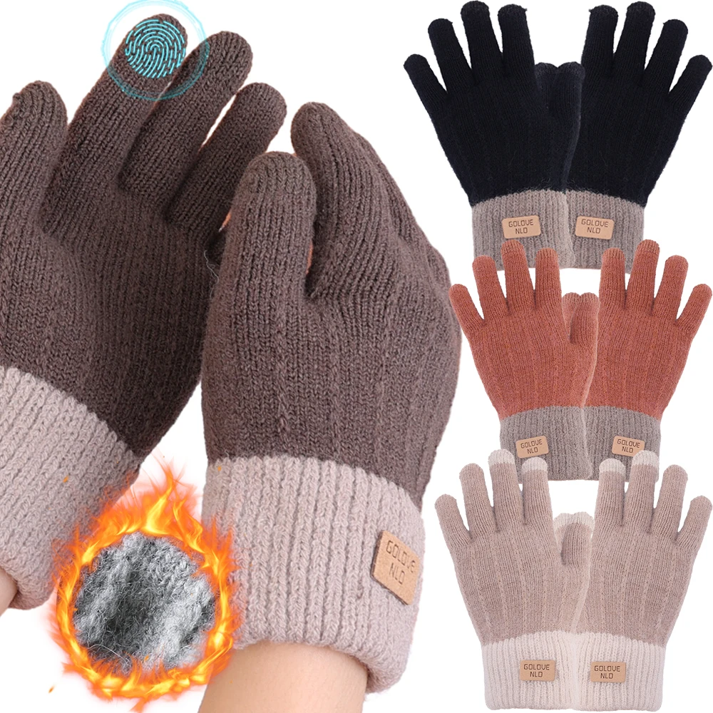 Fashion Women Men Warm Winter Touch Screen Gloves Stretch Knit Mittens Wool Full Finger Guantes Female Crochet Woolen Glove
Fashion Women Men Warm Winter Touch Screen Gloves Stretch Knit Mittens Wool Full Finger Guantes Female Crochet Woolen Glove
