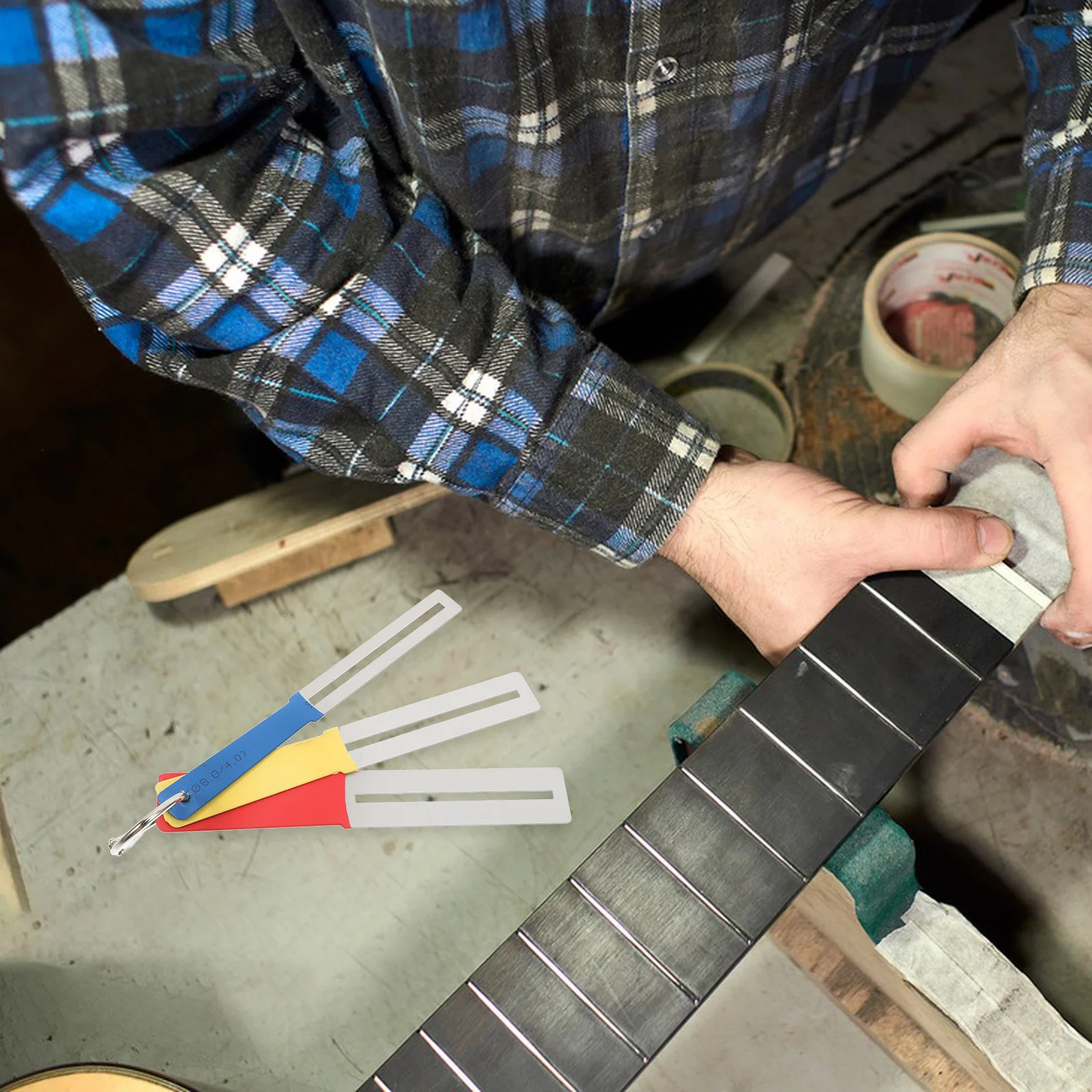 3Pcs Guitar Fretboard Protectors Metal Finger Guards Lightweight Luthier Tools for Guitar Maintenance Repair Accessories
3Pcs Guitar Fretboard Protectors Metal Finger Guards Lightweight Luthier Tools for Guitar Maintenance Repair Accessories