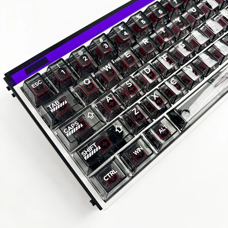 Original height PC material Transparent luminous keycap Mechanical keyboard Game Personalized 101 keys
Original height PC material Transparent luminous keycap Mechanical keyboard Game Personalized 101 keys