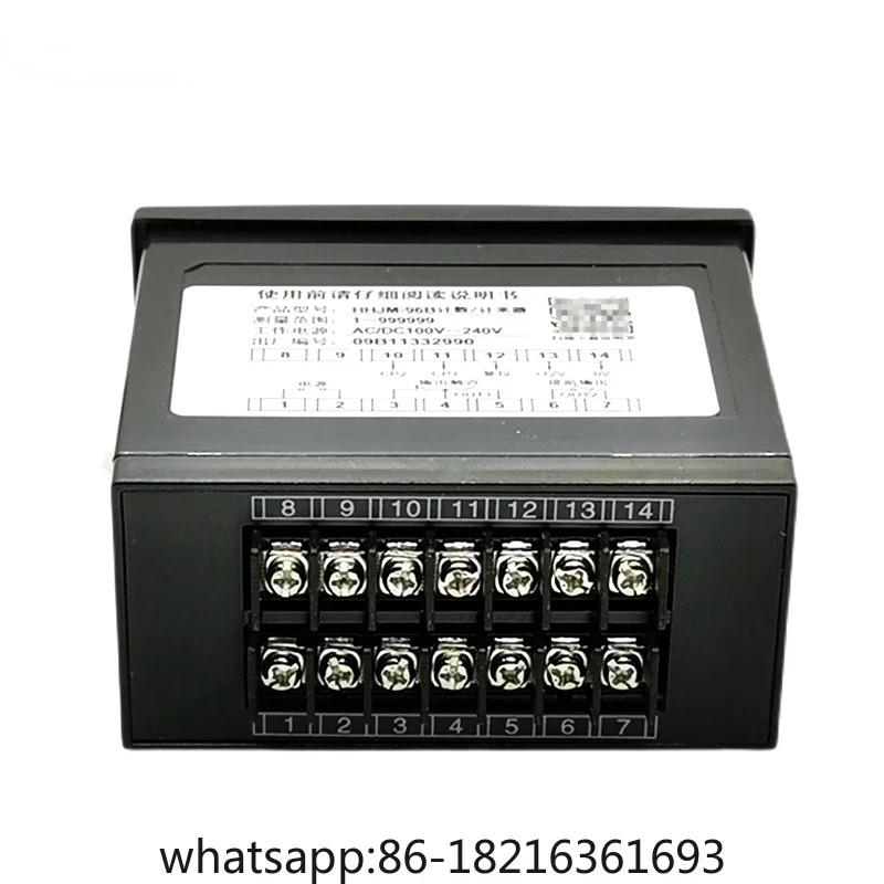 HHJM-96B Double row Digital Display Reversible Counter Meter 2-way Output NPN PNP Universal
HHJM-96B Double row Digital Display Reversible Counter Meter 2-way Output NPN PNP Universal