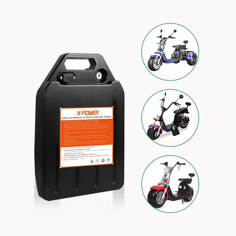 OEM ODM X-Power XP-16S-60V-CCM Citycoco Electric Motorcycle 60v 20Ah LiFePO4 Removable Lithium Battery Pack 3000 Cycles
OEM ODM X-Power XP-16S-60V-CCM Citycoco Electric Motorcycle 60v 20Ah LiFePO4 Removable Lithium Battery Pack 3000 Cycles