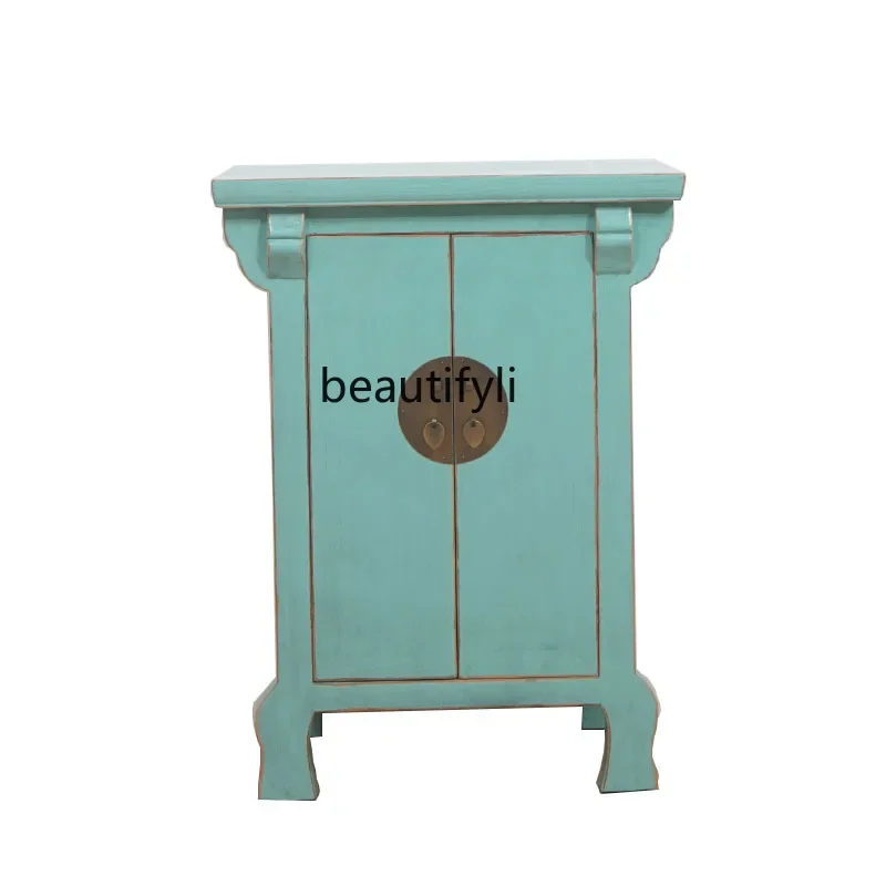 B6 Solid wood modern Chinese entrance cabinet Classical dining side cabinet Antique storage partition locker
B6 Solid wood modern Chinese entrance cabinet Classical dining side cabinet Antique storage partition locker