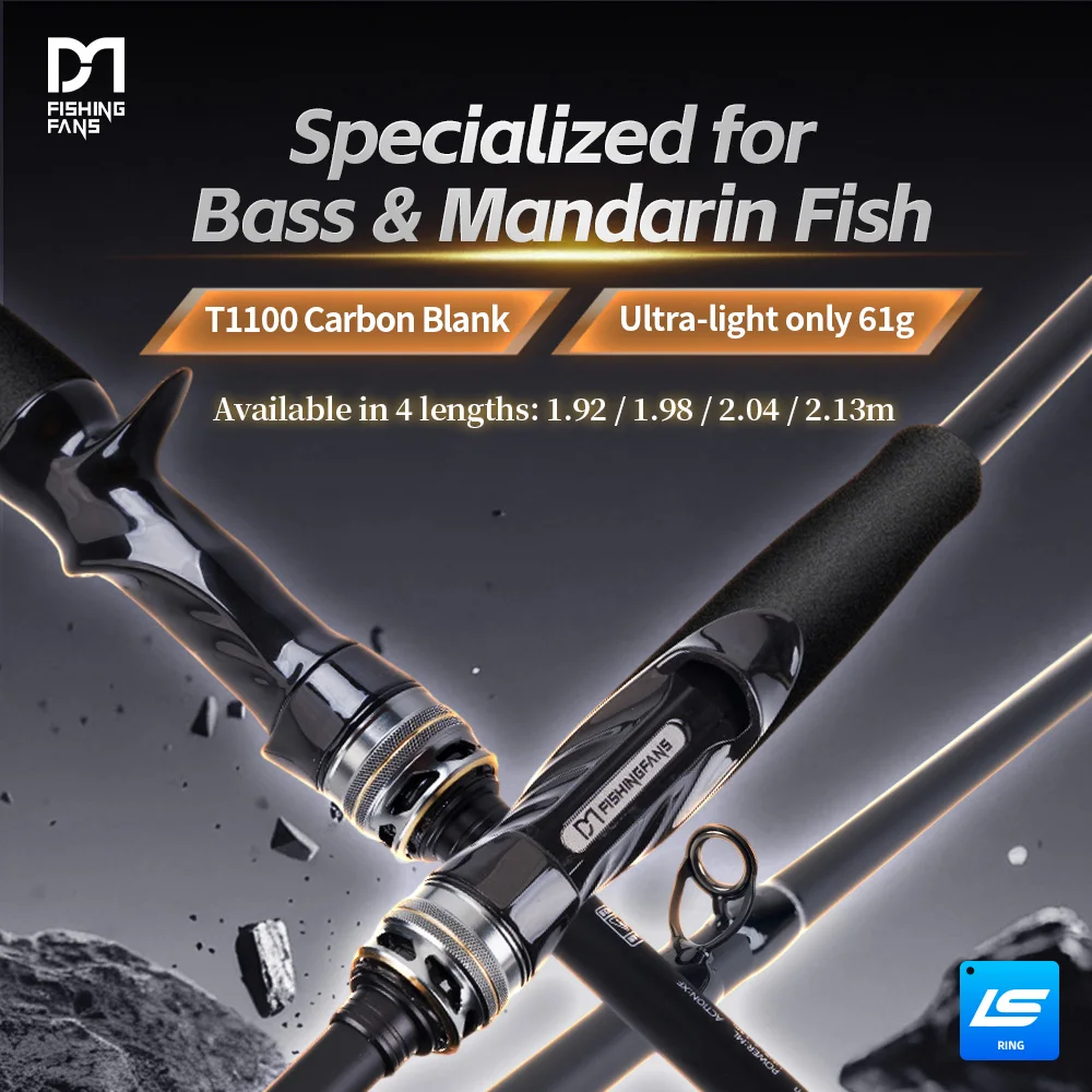 FISHINGFANS JACKDAW T1100 Carbon Blank Carbon Reel Seat 5-25g 7-28g Lure WT LS Light Guide 61g L ML M MH Power bass Fishing Rod
FISHINGFANS JACKDAW T1100 Carbon Blank Carbon Reel Seat 5-25g 7-28g Lure WT LS Light Guide 61g L ML M MH Power bass Fishing Rod
