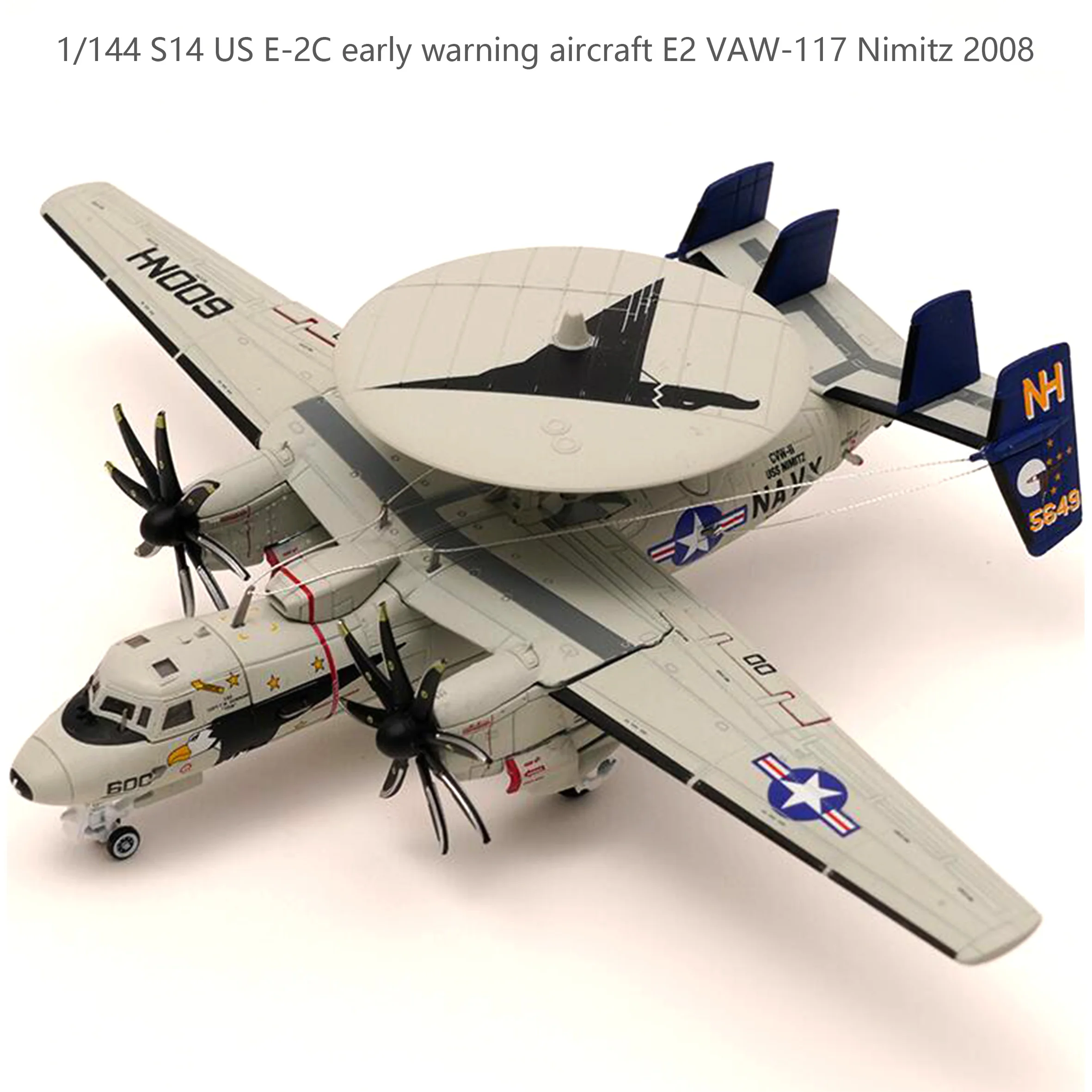 Fine 1/144 S14 E-2C раннее предупреждающее самолет E2 VAW-117 Nimitz 2008 (Складное крыло) Коллекционная модель из сплава
Fine 1/144 S14 E-2C раннее предупреждающее самолет E2 VAW-117 Nimitz 2008 (Складное крыло) Коллекционная модель из сплава