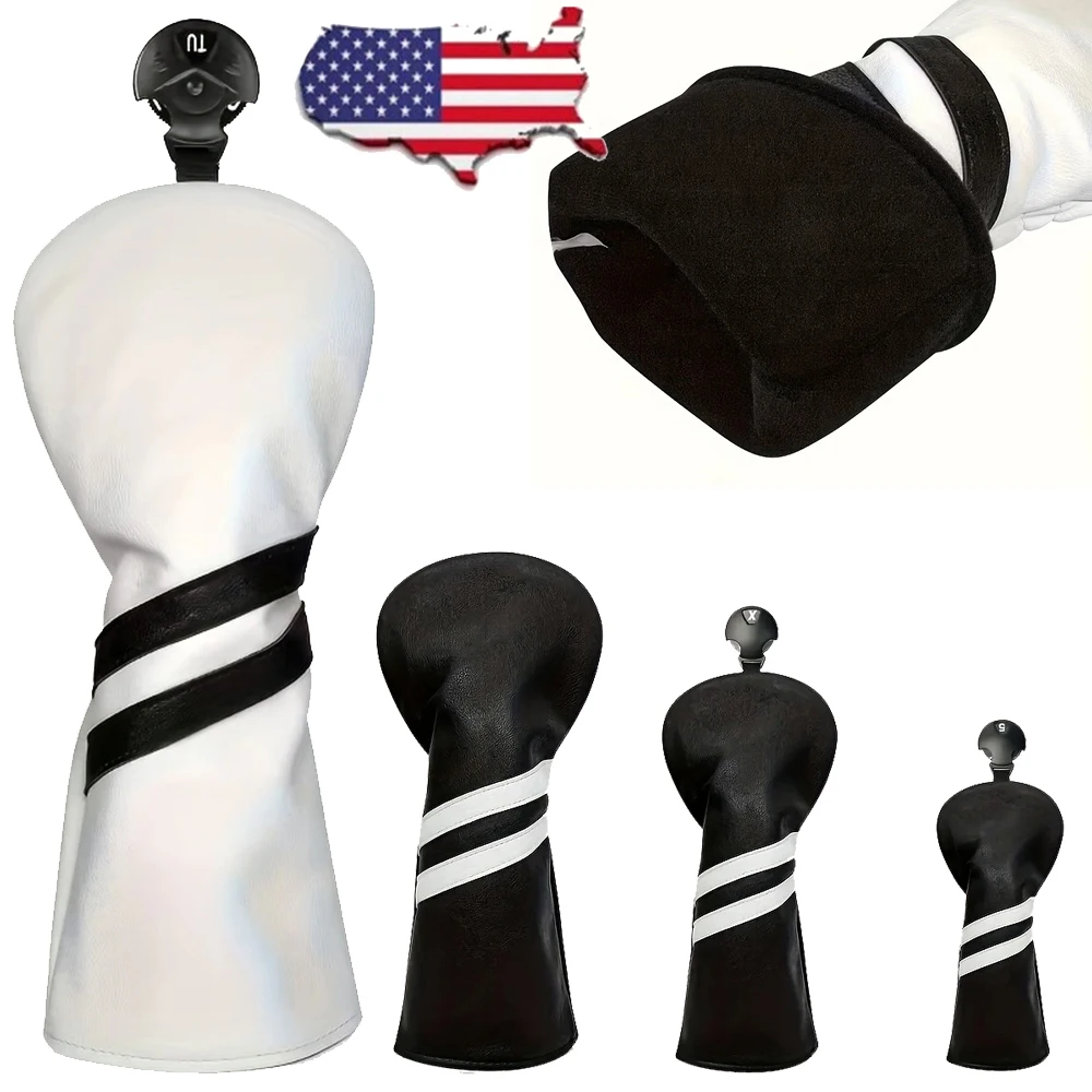 PU Material Golf Club Headcover Durable Impact Essential Prevents Friction Golfer Course Use Accessory Outdoor Golf Sports 3pcs
PU Material Golf Club Headcover Durable Impact Essential Prevents Friction Golfer Course Use Accessory Outdoor Golf Sports 3pcs