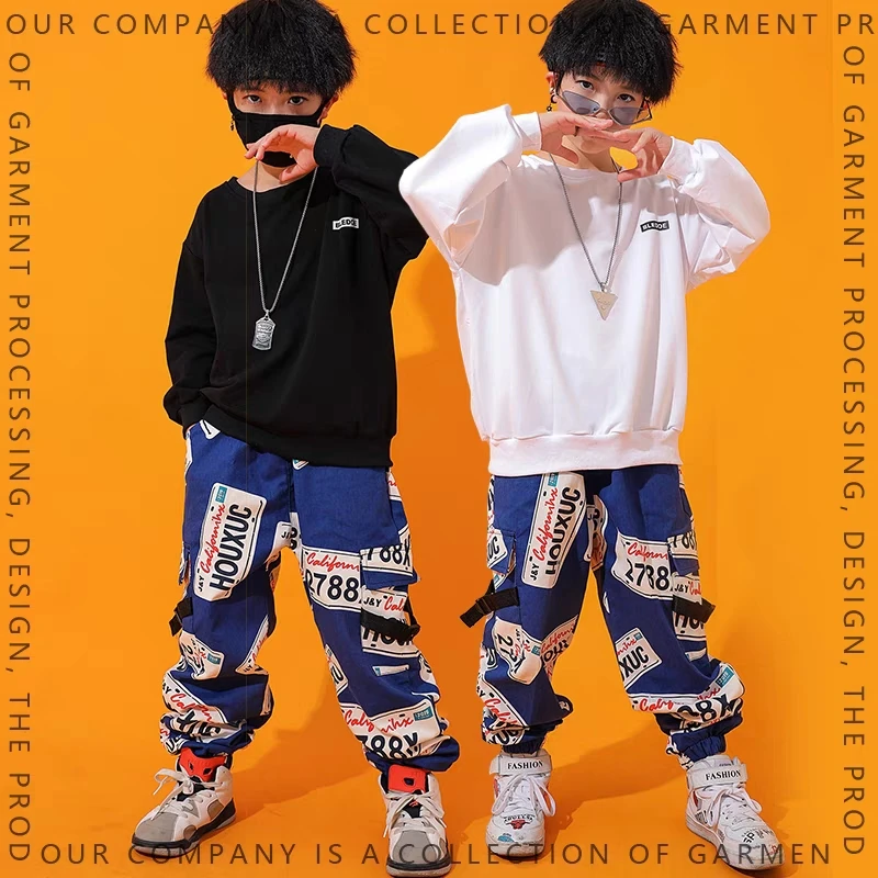 Boys Hip Hop Top Cargo Pants Girls Sweatshirt Graffiti Joggers Clothes Set Kids Street Dance Wear Child Jazz Costume Streetwear
Boys Hip Hop Top Cargo Pants Girls Sweatshirt Graffiti Joggers Clothes Set Kids Street Dance Wear Child Jazz Costume Streetwear