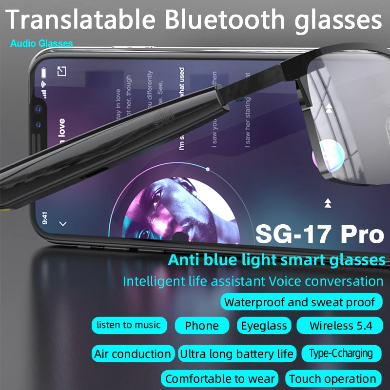 SENBONO 2025 New Smart Glasses with AI Translation Smart Glasses Outdoor Sports Fishing Driving Sunglasses for iOS Android Xiaom
SENBONO 2025 New Smart Glasses with AI Translation Smart Glasses Outdoor Sports Fishing Driving Sunglasses for iOS Android Xiaom