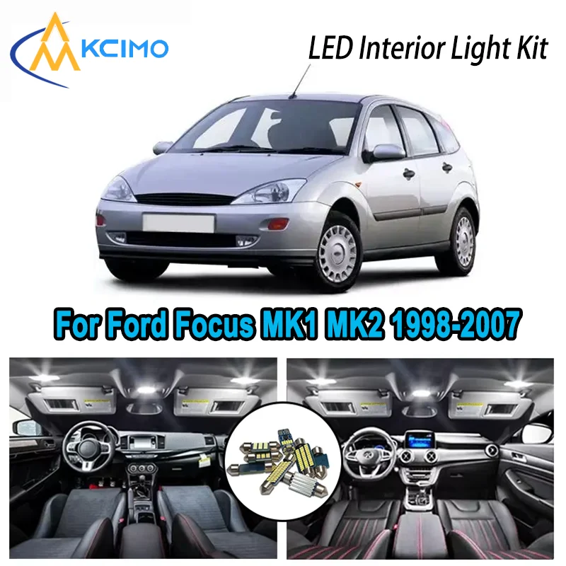 High-Quality LED Interior Kit for Ford Focus MK1 MK2 1998-2007 1999 2000 Premium Error-Free Dome Map Trunk Automotive Lamps
High-Quality LED Interior Kit for Ford Focus MK1 MK2 1998-2007 1999 2000 Premium Error-Free Dome Map Trunk Automotive Lamps