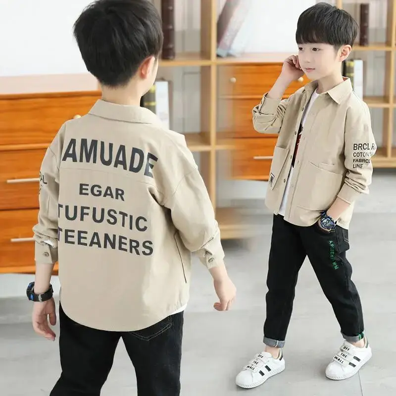 Boys' Long sleeved Shirt Spring and Autumn New Collection Children's Pure Cotton Korean Edition Shirt Coat
Boys' Long sleeved Shirt Spring and Autumn New Collection Children's Pure Cotton Korean Edition Shirt Coat