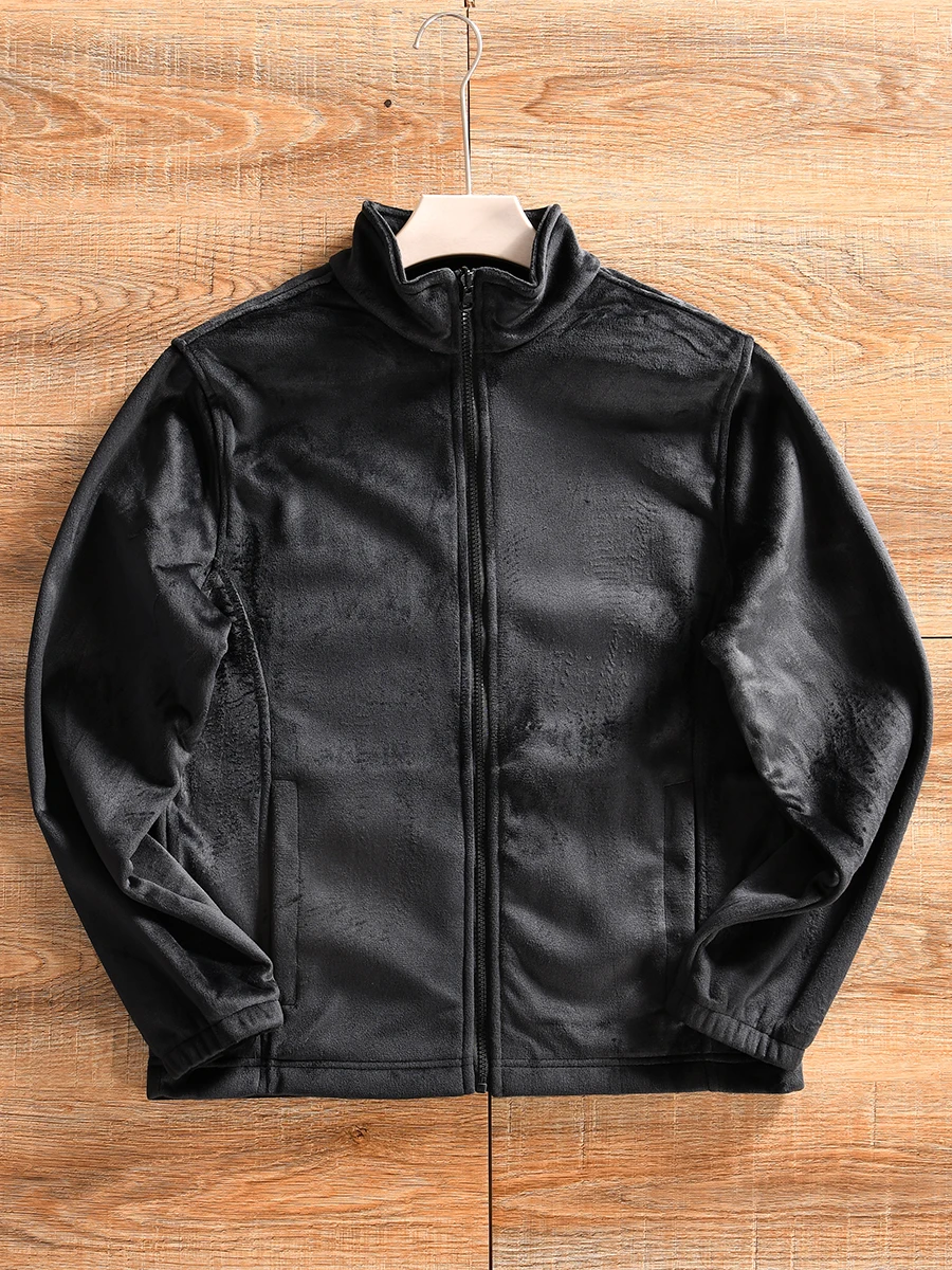 Men's Casual Stand Collar Plush Jacket Outerwear Autumn Winter Versatile Polyester Fiber Long Sleeve Zipper Pure Color
Men's Casual Stand Collar Plush Jacket Outerwear Autumn Winter Versatile Polyester Fiber Long Sleeve Zipper Pure Color