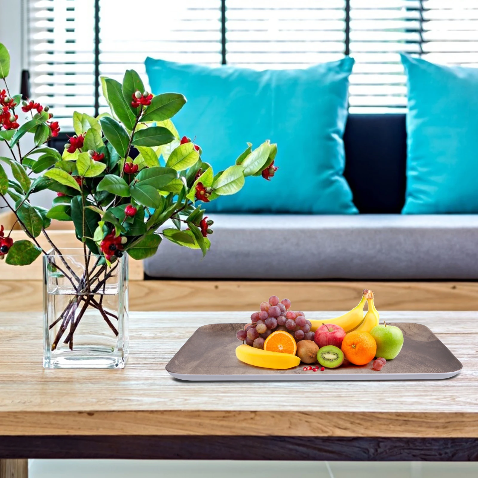 Wood Grain Trays Melamine Material Healthy Environmental Simple Design Kitchen Bar Home Storage Tea Serving
Wood Grain Trays Melamine Material Healthy Environmental Simple Design Kitchen Bar Home Storage Tea Serving