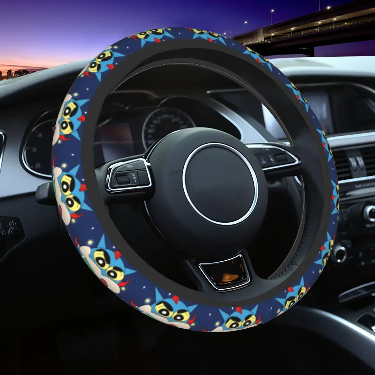 37-38cm Auto Car Steering Wheel Cover Crayons Shin-chans Anti Slip Universal 15 inch Steering Wheel Protector for SUV
37-38cm Auto Car Steering Wheel Cover Crayons Shin-chans Anti Slip Universal 15 inch Steering Wheel Protector for SUV