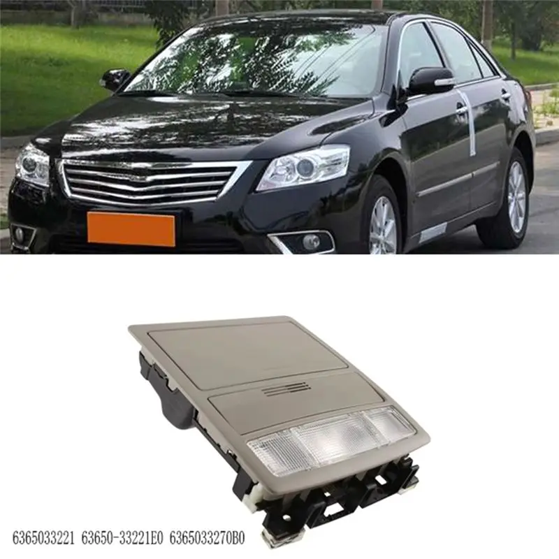 A48P-Ceiling Lamp Assembly Reading Light With Glasses Case 63650-33221E0 For Toyota Land Cruiser Camry Aurion 2007 To 2011
A48P-Ceiling Lamp Assembly Reading Light With Glasses Case 63650-33221E0 For Toyota Land Cruiser Camry Aurion 2007 To 2011
