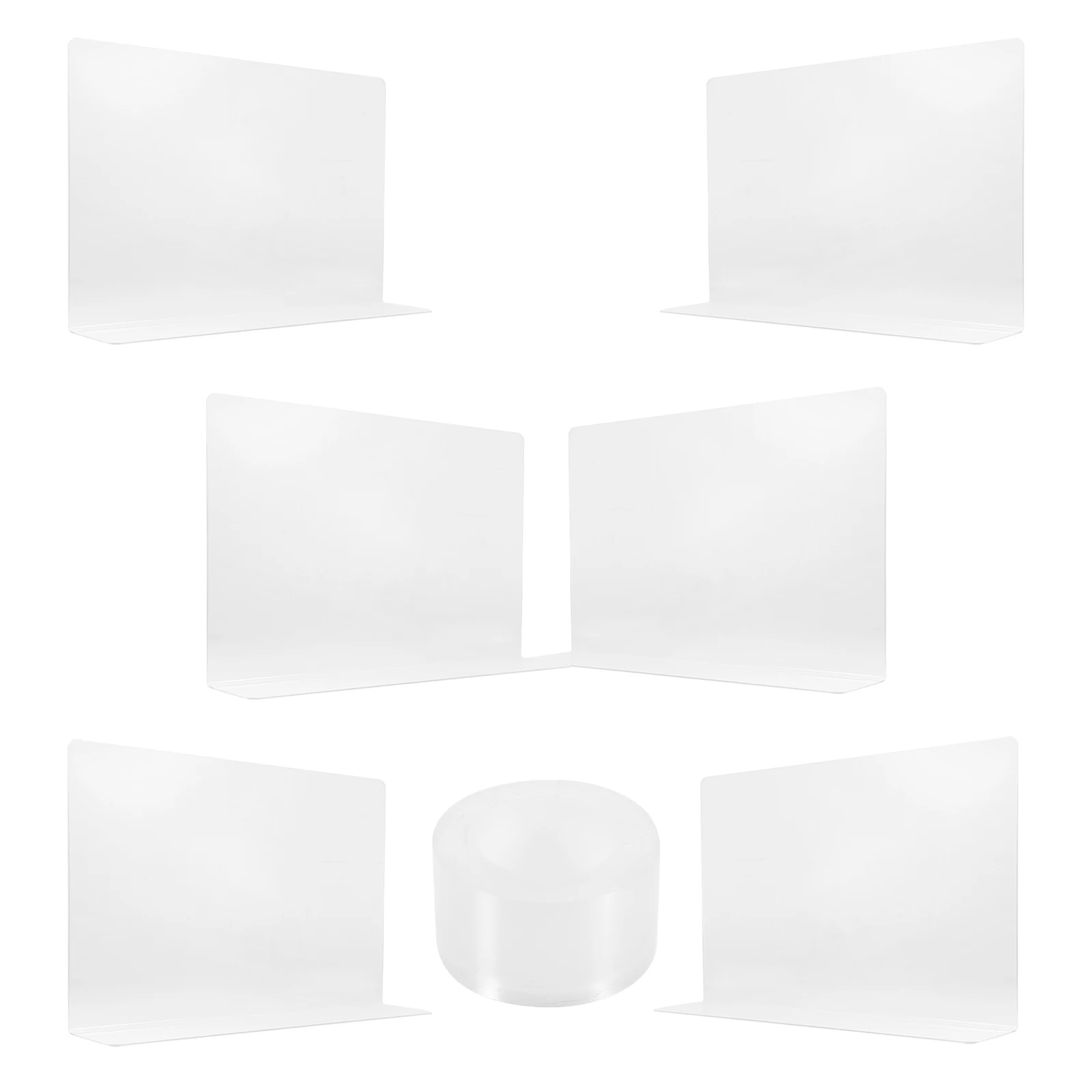 1Set Transparent Shelf Dividers Clear Plastic Self Adhesive Cabinet Organizer for Closet Clothes Storage Supermarket Shelves
1Set Transparent Shelf Dividers Clear Plastic Self Adhesive Cabinet Organizer for Closet Clothes Storage Supermarket Shelves