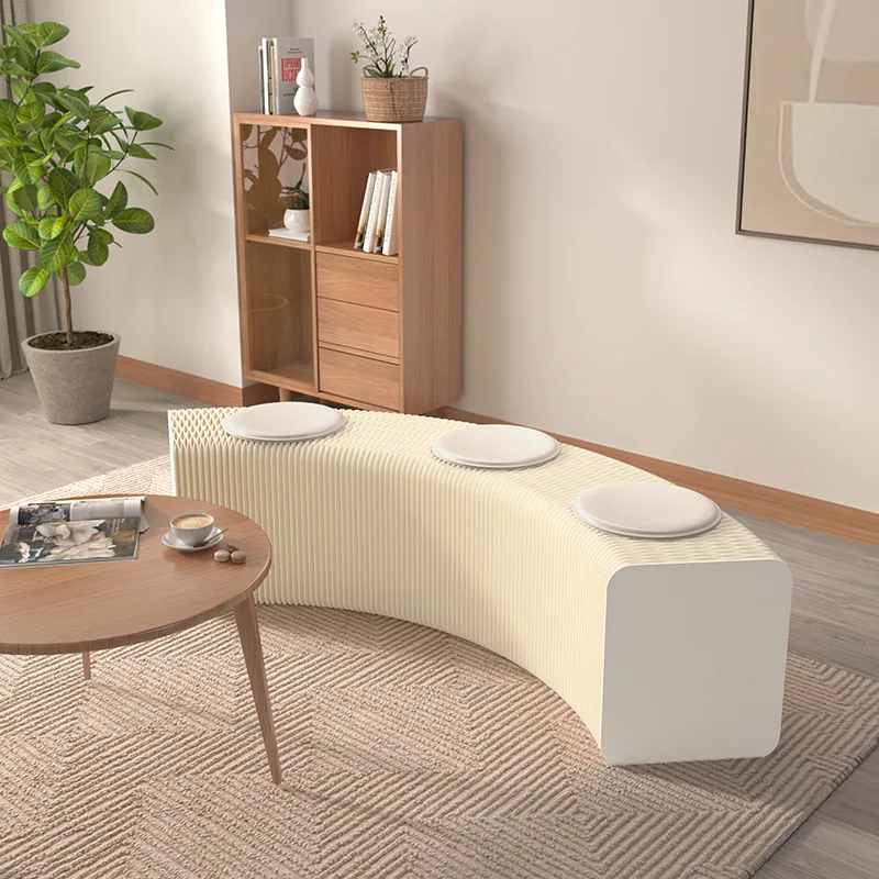 Multi-person long stool folding organ paper stool retractable dining stool leisure home exhibition function creative furniture
Multi-person long stool folding organ paper stool retractable dining stool leisure home exhibition function creative furniture