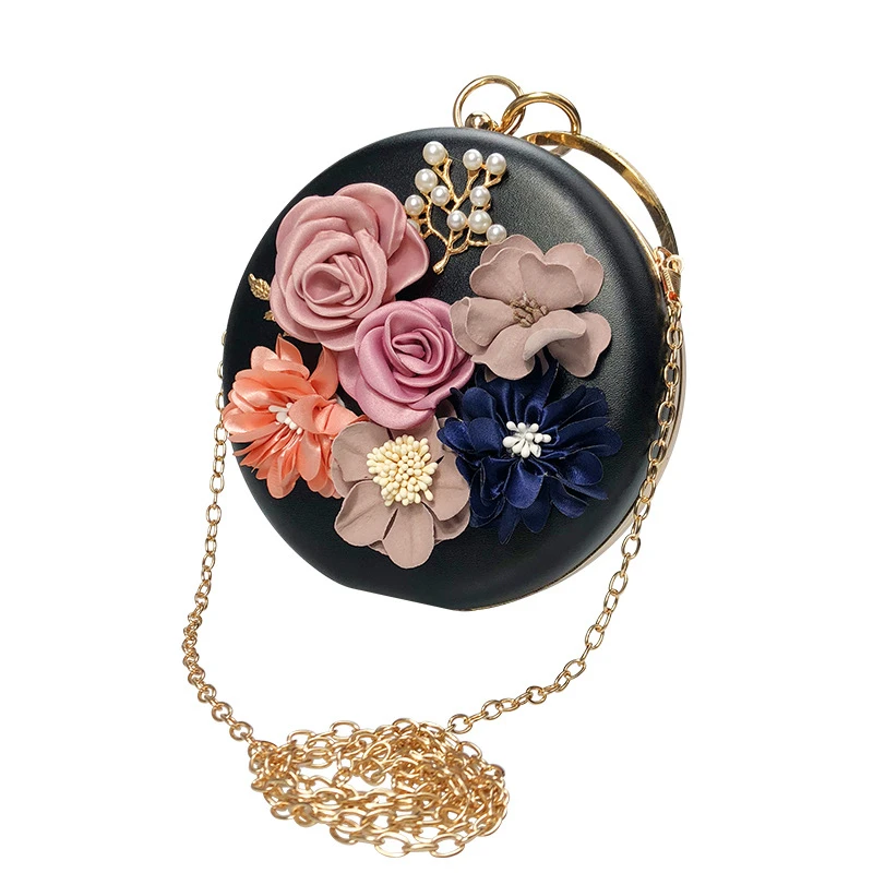 Round Pearl Floral Women Evening Bag with Chain Luxury Banquet Exquisite Clutches Female Wedding Party Handbags Small Purse
Round Pearl Floral Women Evening Bag with Chain Luxury Banquet Exquisite Clutches Female Wedding Party Handbags Small Purse