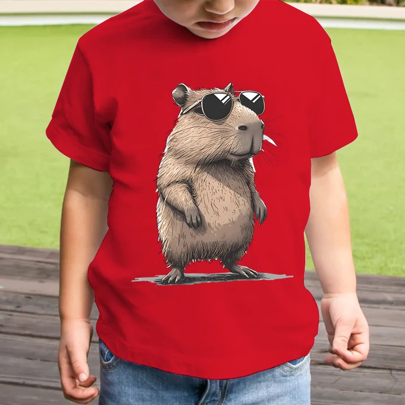 Cartoon 3D Capybara Print Kids Clothes Boys Tshirt Short Sleeve Children Summer Clothes Casual Harajuku Girl Clothes O-Neck Tops
Cartoon 3D Capybara Print Kids Clothes Boys Tshirt Short Sleeve Children Summer Clothes Casual Harajuku Girl Clothes O-Neck Tops