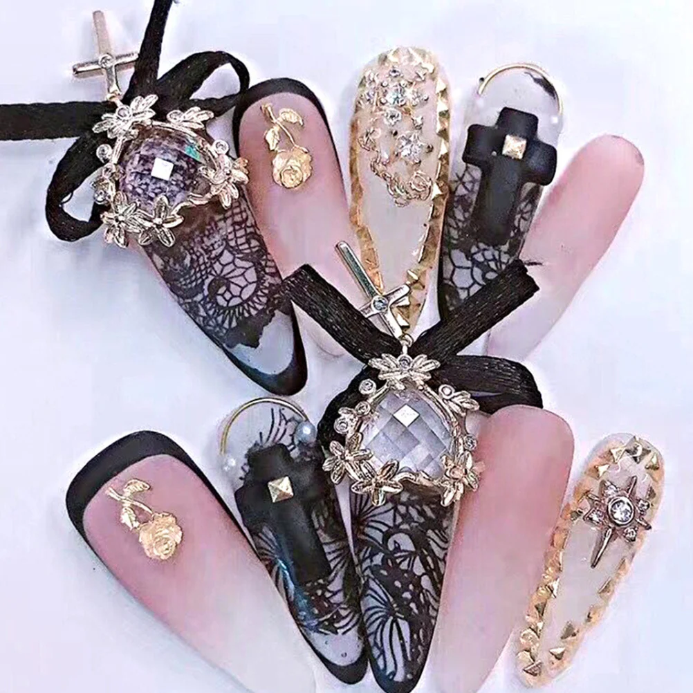 2 Box Total 20 Rolls Lace Nail Transfer Stickers Black White DIY Manicure Nail Art Decals Stickers for Party Holiday Events
2 Box Total 20 Rolls Lace Nail Transfer Stickers Black White DIY Manicure Nail Art Decals Stickers for Party Holiday Events