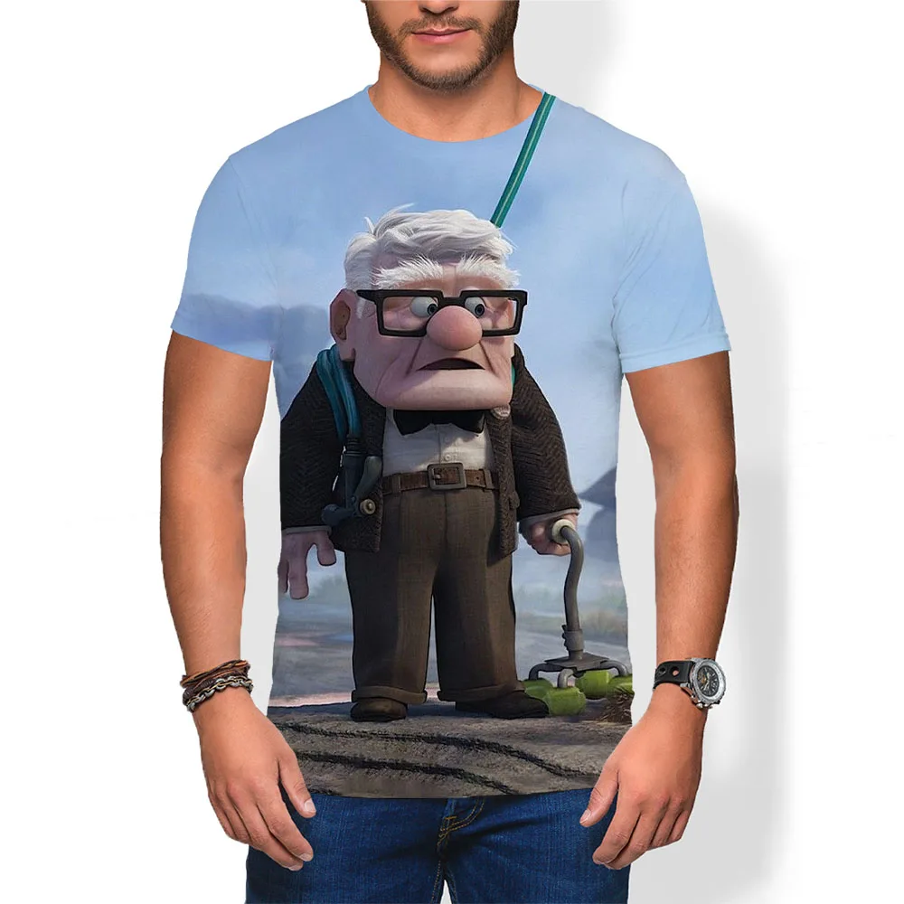 Disney Up Movie Fashion Men's Oversized Round Neck T-Shirt 3D Printing Men's Summer Street Trend Short Sleeve Top Parent-Child
Disney Up Movie Fashion Men's Oversized Round Neck T-Shirt 3D Printing Men's Summer Street Trend Short Sleeve Top Parent-Child
