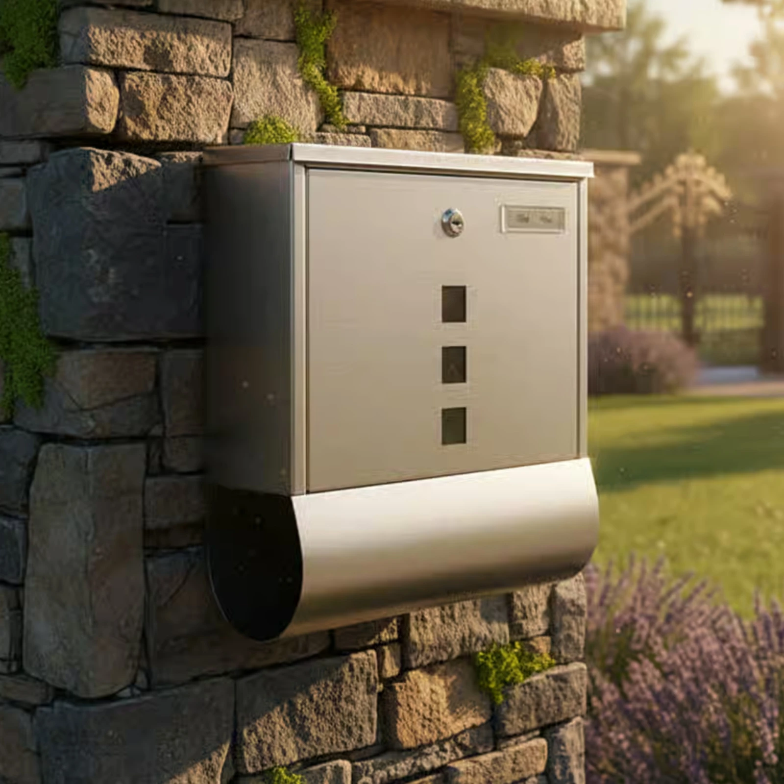 Locking Stainless Steel Mailbox Modern Design Mailbox with Viewing Window
Locking Stainless Steel Mailbox Modern Design Mailbox with Viewing Window