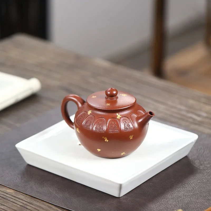 Yixing Handmade Purple Clay Teapot, Dragon Bone,raw Ore, Gold Sand,tea Pot, Kung Fu Tea Set 350ml
Yixing Handmade Purple Clay Teapot, Dragon Bone,raw Ore, Gold Sand,tea Pot, Kung Fu Tea Set 350ml