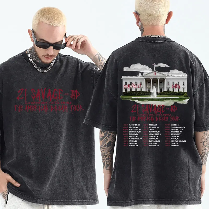 21 Savage The American Dream Tour 2024 Vintage Washing T Shirt Men Women Hip Hop Oversized T-shirt Rapper Gothic Wash T Shirts
21 Savage The American Dream Tour 2024 Vintage Washing T Shirt Men Women Hip Hop Oversized T-shirt Rapper Gothic Wash T Shirts