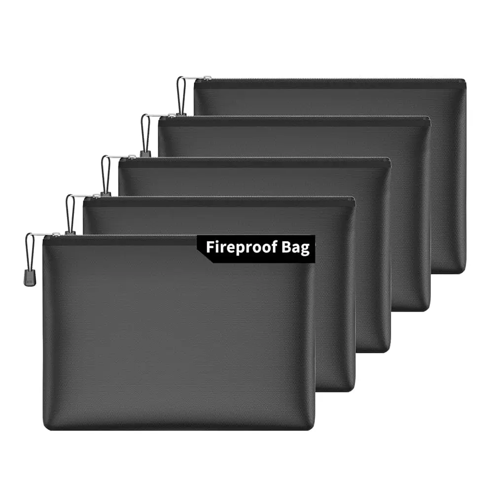 5pcs Fireproof Zipper Bags, A4 Zipper Pouches for Organizing Storage, Water-Resistant Document Bags(13.5\x10\), Letter Size,
5pcs Fireproof Zipper Bags, A4 Zipper Pouches for Organizing Storage, Water-Resistant Document Bags(13.5\x10\), Letter Size,