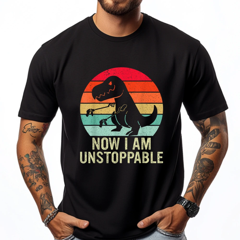 Retro Now I Am Unstoppable Funny TRex Vintage Fashion T Shirt Men Tshirts Men Print
Retro Now I Am Unstoppable Funny TRex Vintage Fashion T Shirt Men Tshirts Men Print