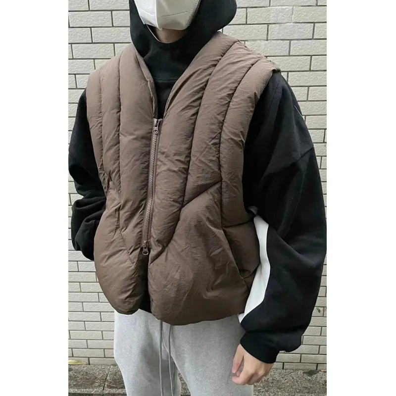 Maillard Simple Design Double Zipper Waistcoat Cotton Vest Men's Korean Style High-end Winter Casual Versatile Functional Vest
Maillard Simple Design Double Zipper Waistcoat Cotton Vest Men's Korean Style High-end Winter Casual Versatile Functional Vest